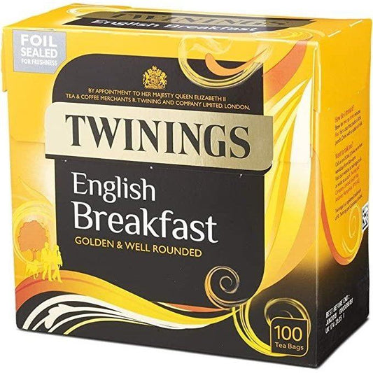 Twinings English Breakfast Tea Bags 100 Pack 250g