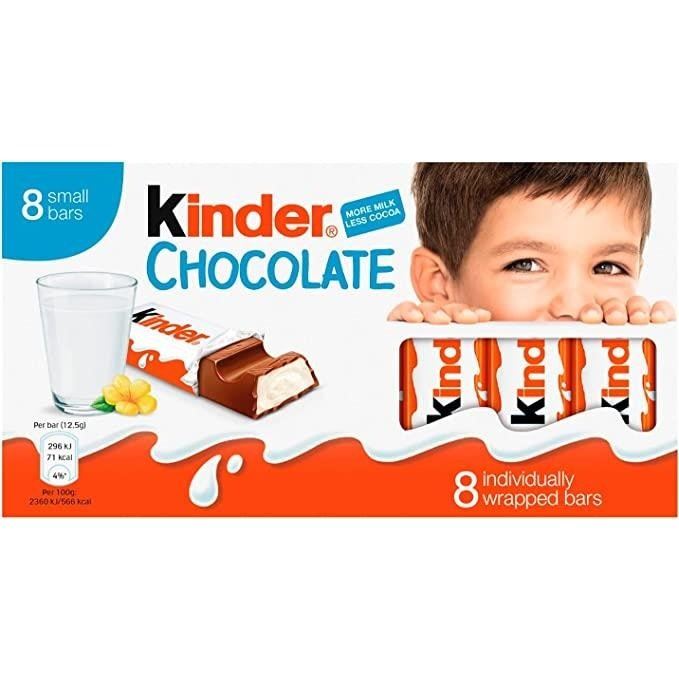 Kinder Chocolate 8 Pack 100g