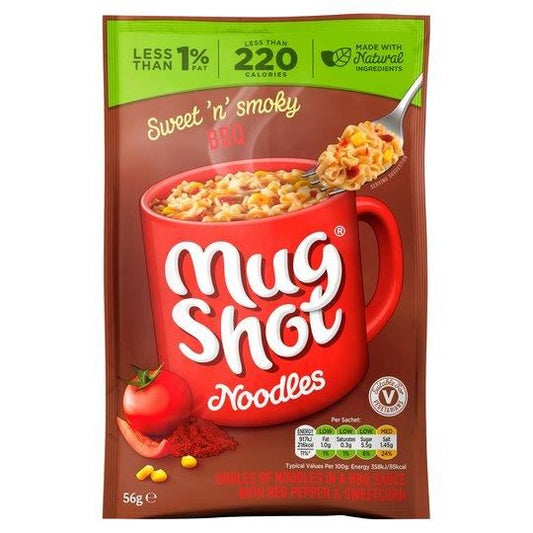 Mug Shot BBQ Noodles Sachet 56g