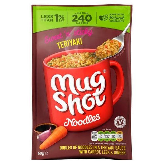 Mug Shot Teriyaki Noodles Sachet 60g