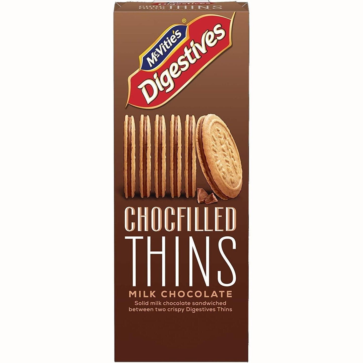 McVitie's Digestives Filled Thins Milk Chocolate 130g