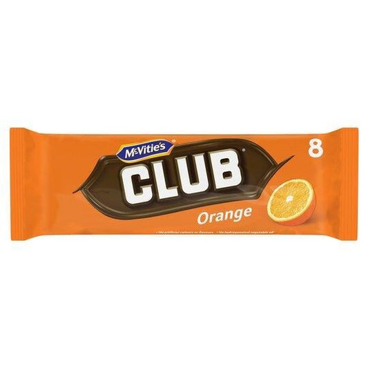 Mc Vities Club Orange 8 Pack 176g
