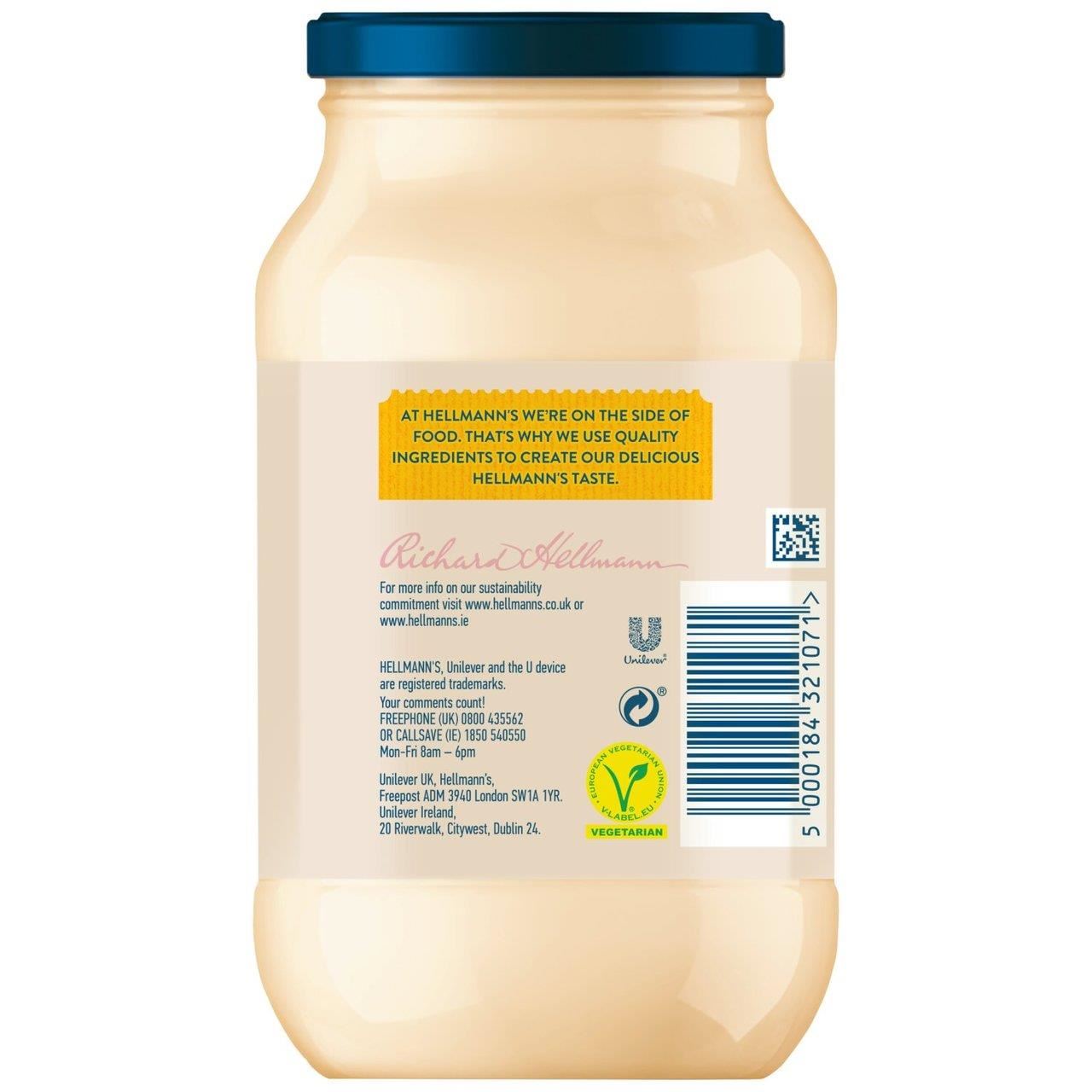 Hellmann's Real Mayonnaise Jar 600g