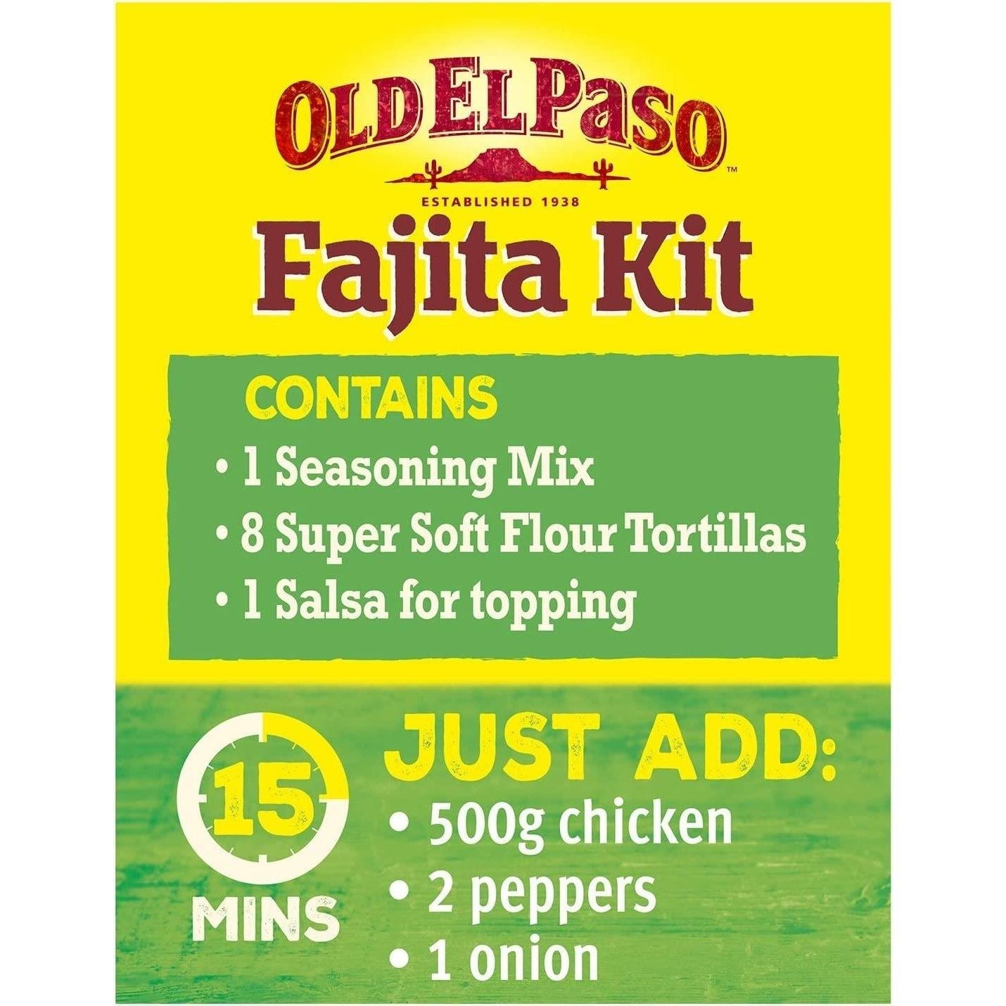 Old El Paso Fajita Kit Smoky BBQ Mild 500g