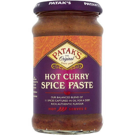 Patak's Hot Curry Spice Paste Hot Jar 283g