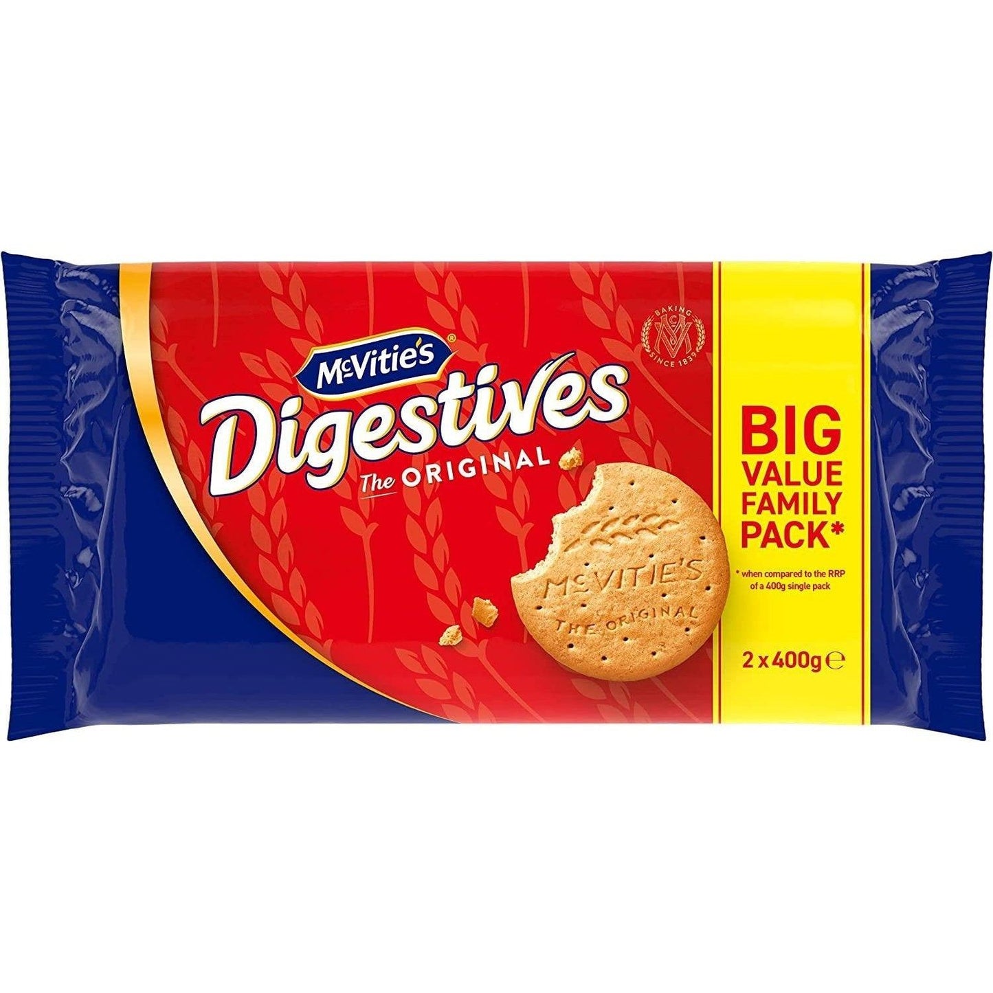 McVitie's Digestive Biscuits Twin Pack 800g