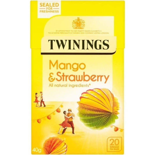 Twinings Mango & Strawberry Tea Bags 20 Pack 40g