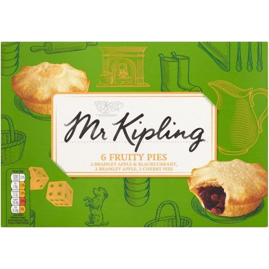 Mr Kipling Fruit Pie Selection 6 Pack 354g
