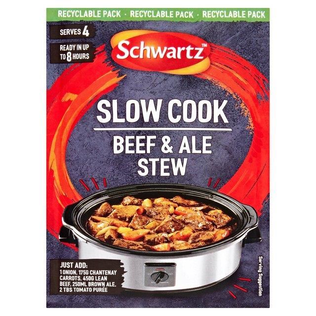 Schwartz Slow Cookers Beef and Ale Stew Recipe Mix Sachet 43g