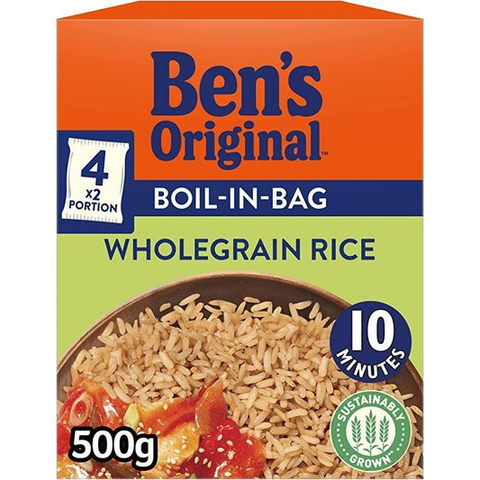 Ben's Original Boil in Bag Wholegrain Rice 4 Pack 500g