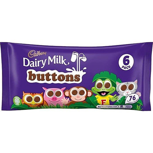 Cadbury Dairy Milk Buttons 6 Pack 84g