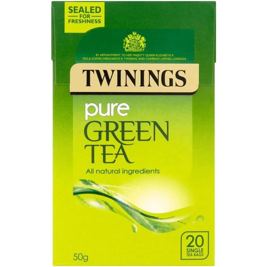 Twinings Pure Green Tea Bags 20 Pack 50g
