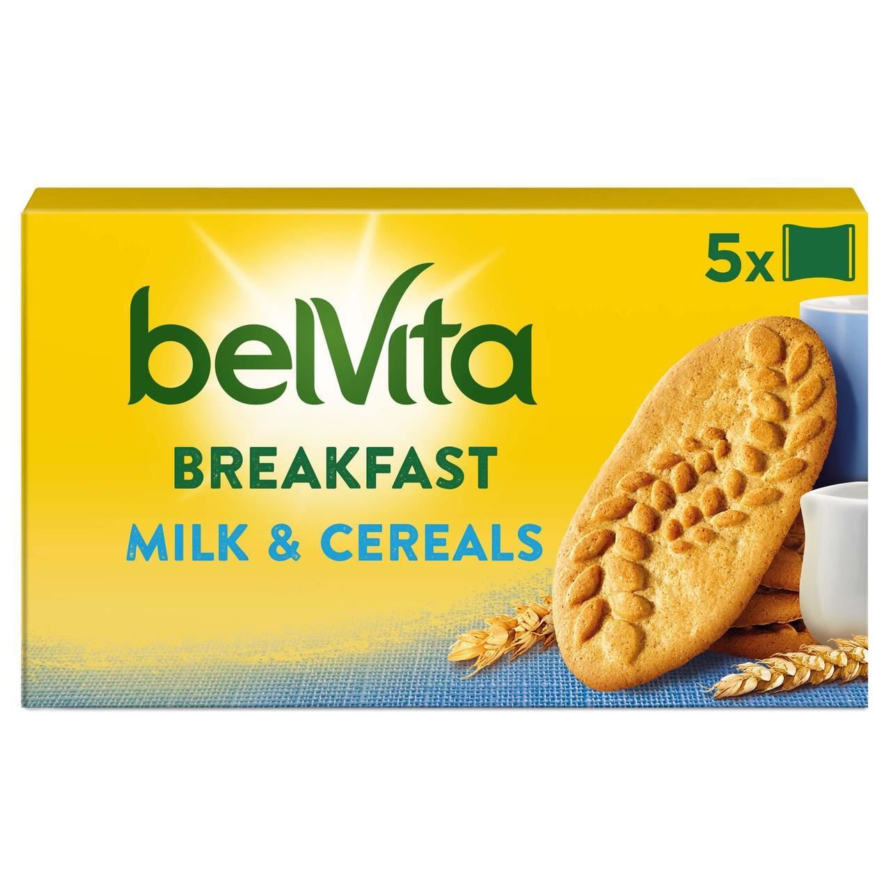 Belvita Breakfast Milk & Cereals Biscuits 5 Pack 225g