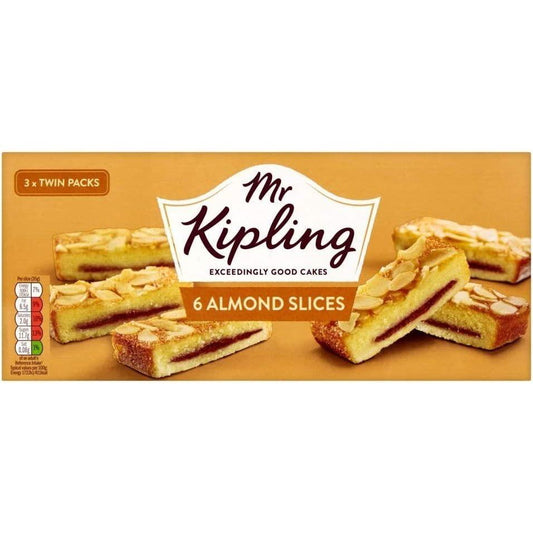 Mr Kipling Almond Slices 6 Pack 210g