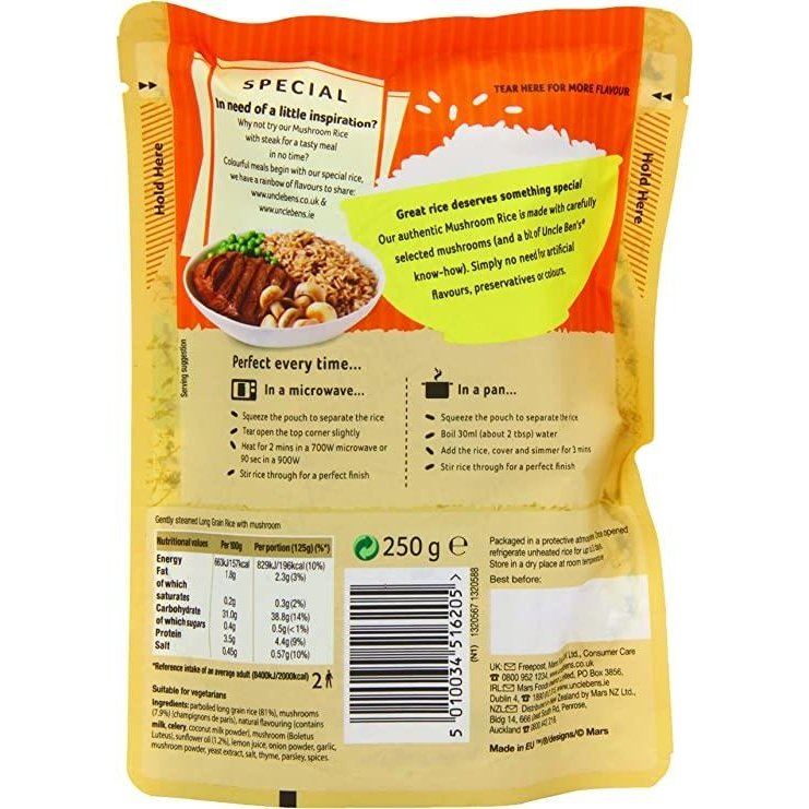 Ben's Original Mushroom Microwave Rice 250g