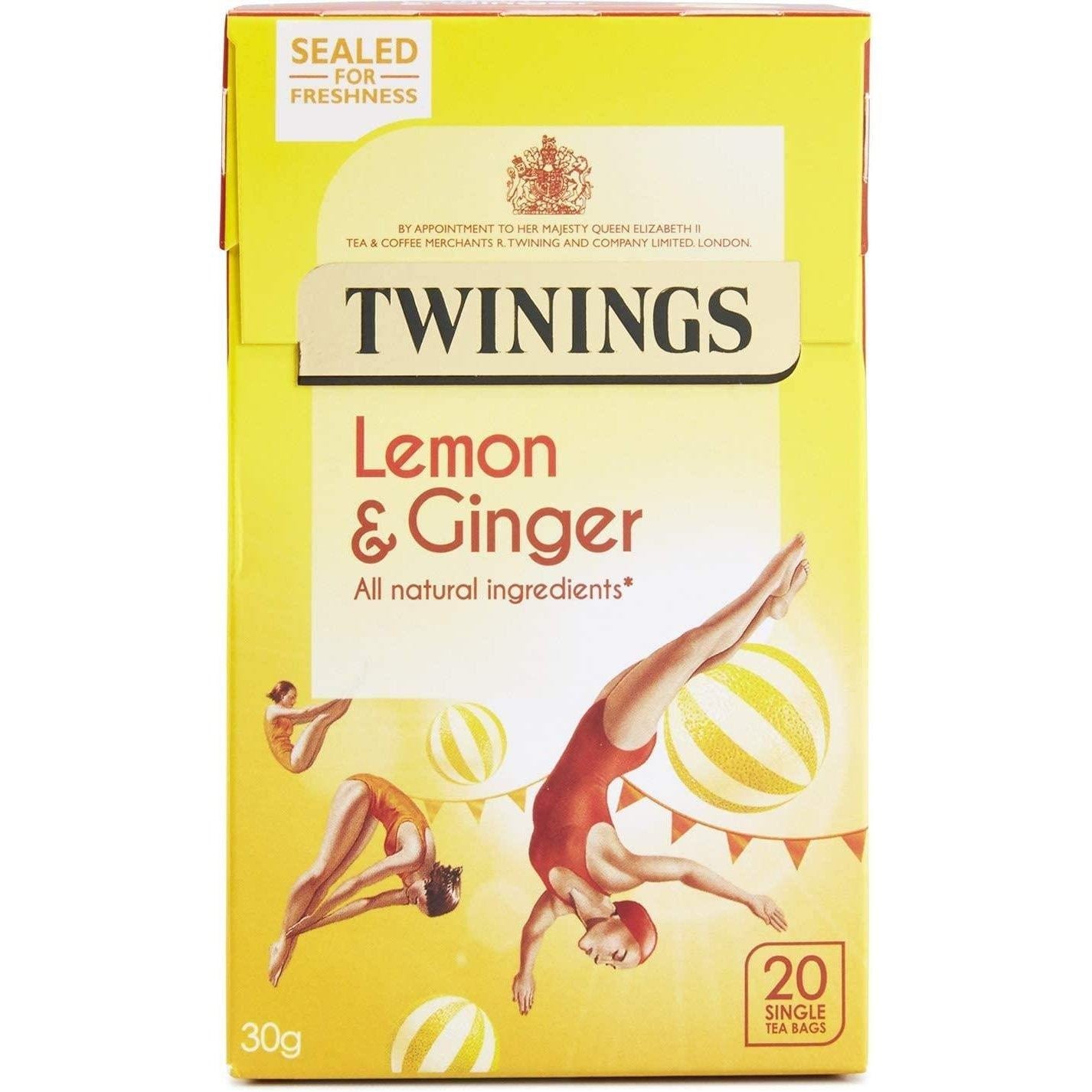 Twinings Lemon & Ginger Tea Bags 20 Pack 30g