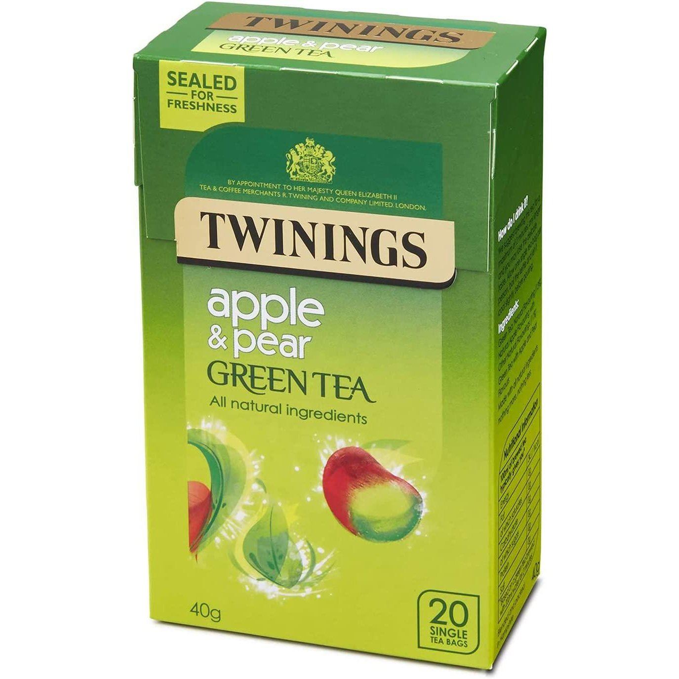 Twinings Apple & Pear Green Tea Bags 20 Pack 40g